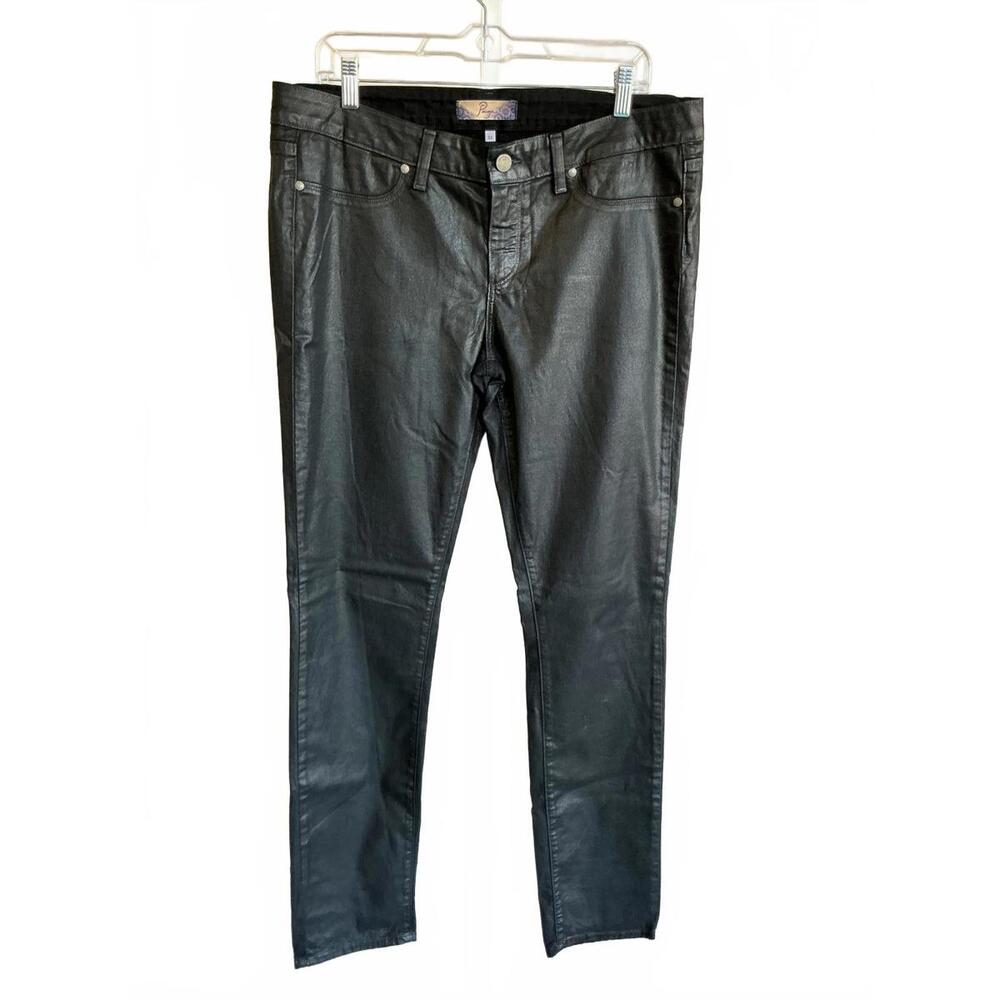 Paige Black Metalic Jeans Size 32